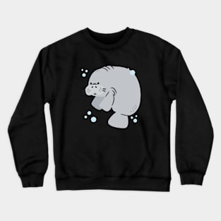 ❤️ Endangered Marine Mammal Species, Cute Manatee Crewneck Sweatshirt
